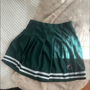 Michigan State Pleaded Skirt